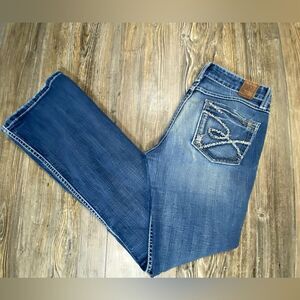 Buckle BKE Madison Jeans Women's 29x33.5 Bootcut Dark Blue Stretch
